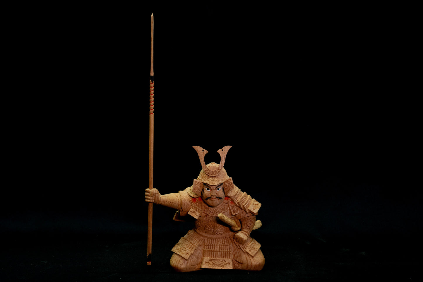 Wooden Warrior Statue – MUSHA/木彫 武者