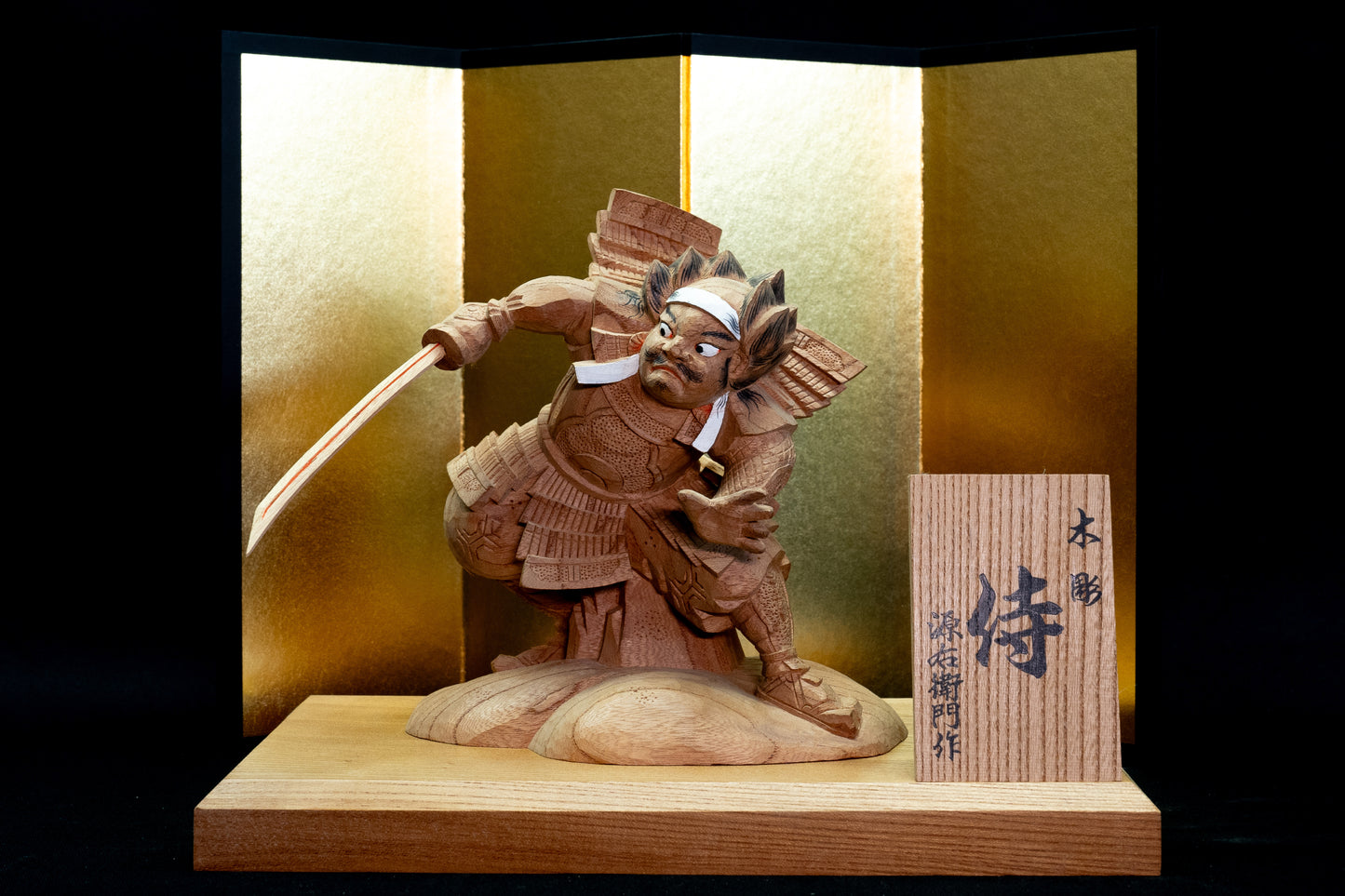 Wood Carving – The Samurai/木彫 – 侍