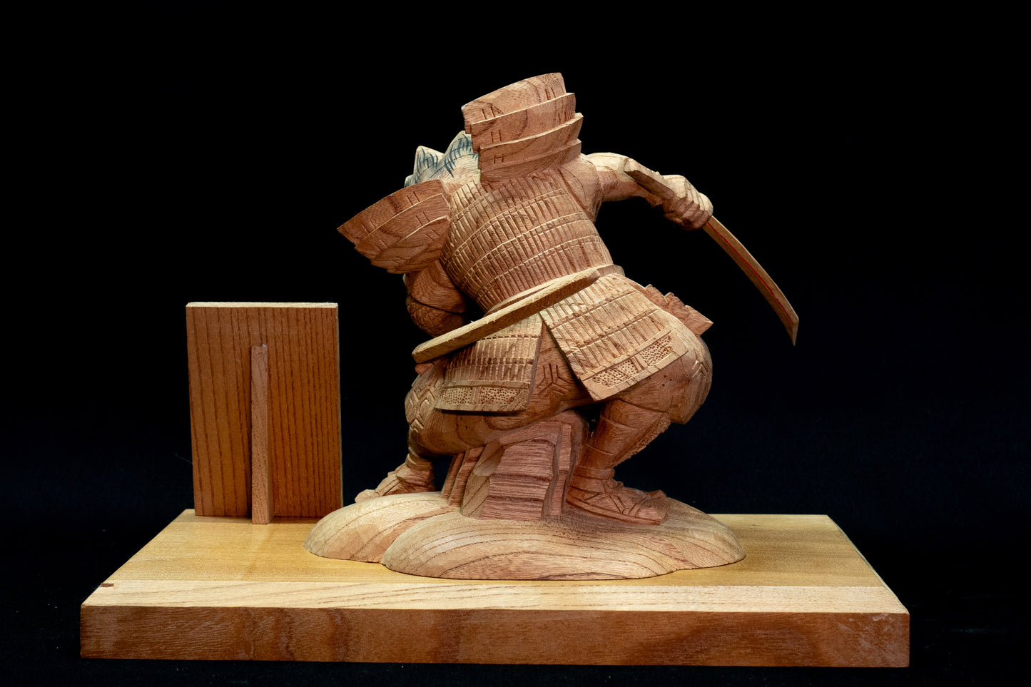 Wood Carving – The Samurai/木彫 – 侍