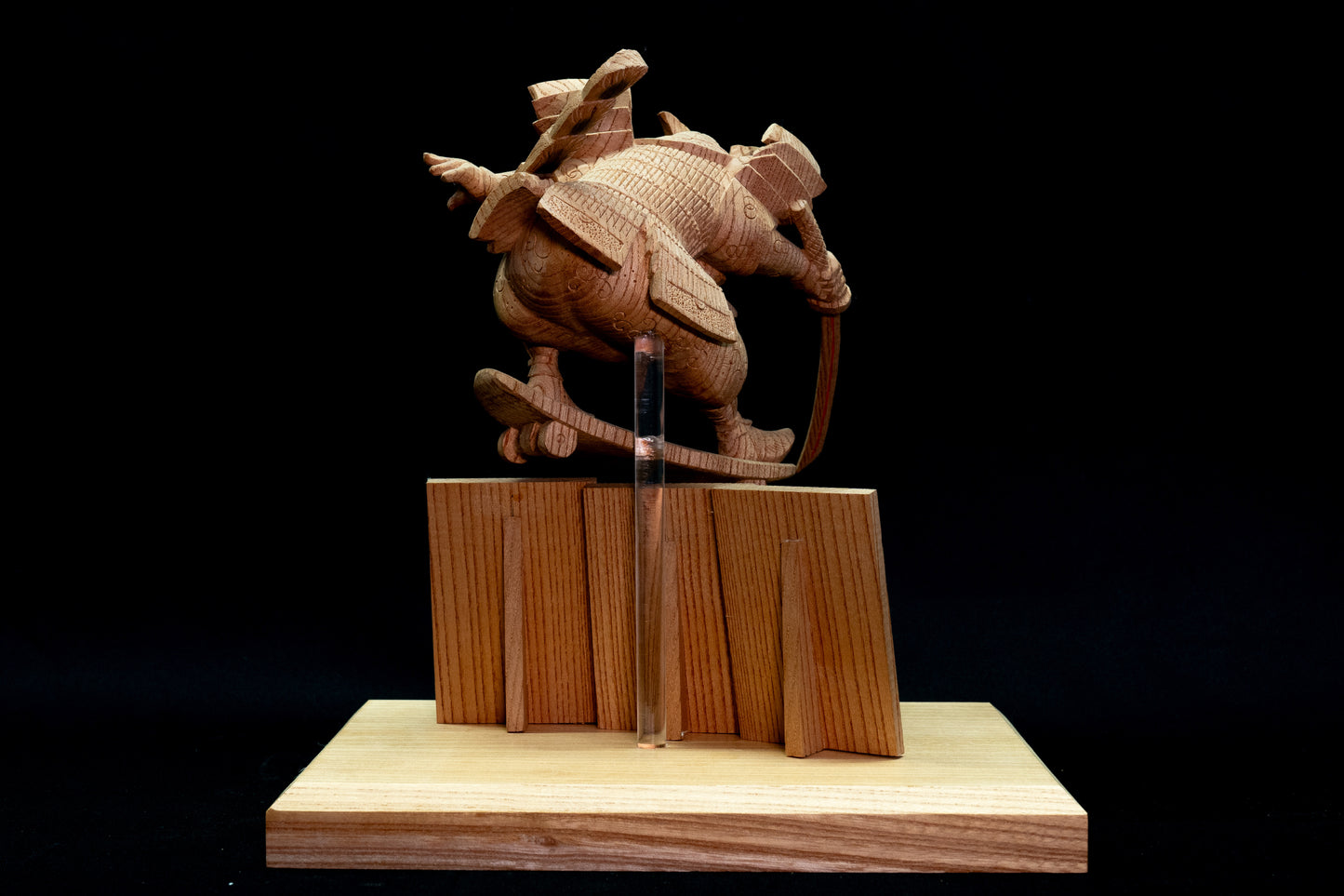 Wood Carving – SAMURIDER/木彫 – 滑走板侍