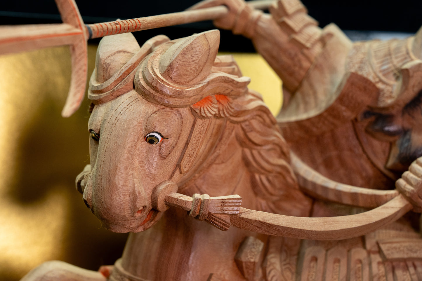 木彫 – 将軍 / Wood Carving – The Shogun
