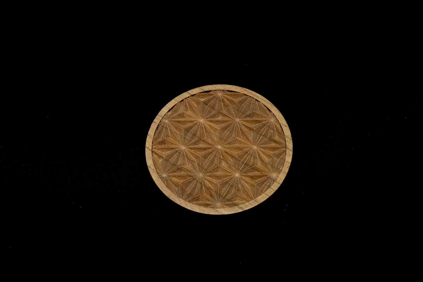 麻柄杯敷 / Hemp Leaf Pattern Coaster