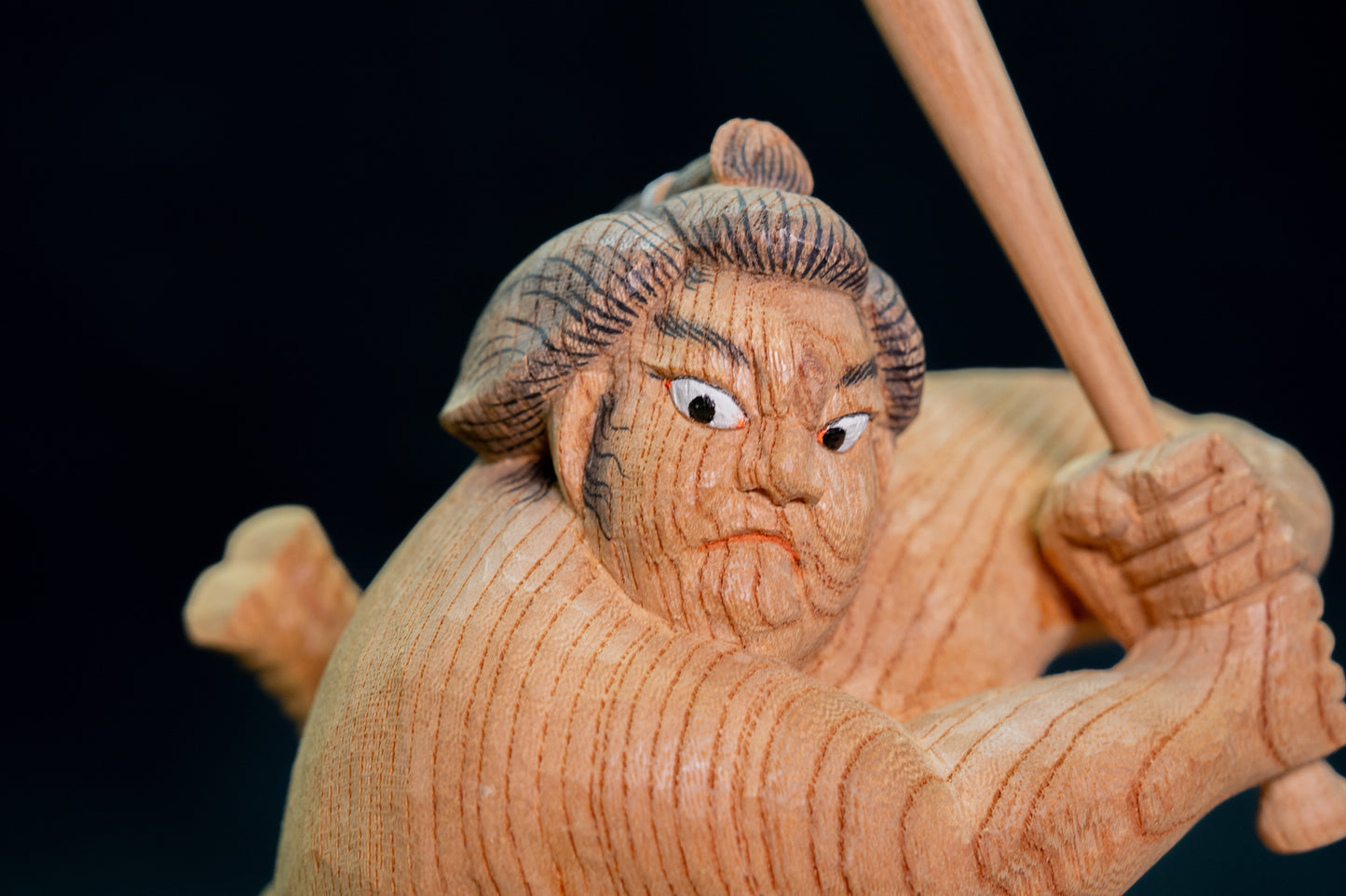 Wood Carving – YOKOZUNASLUGGER/木彫 – 横綱強打者
