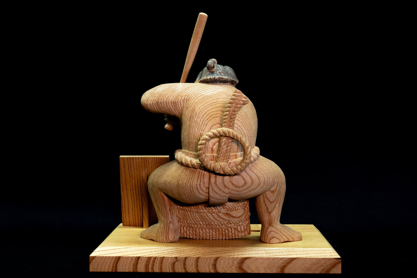 Wood Carving – YOKOZUNASLUGGER/木彫 – 横綱強打者
